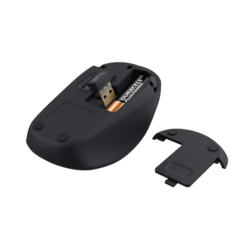Mouse Wireless Trust Yvi+ Silent Wireless, 1600 dpi, negru - imaginea 4