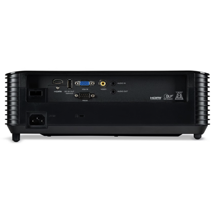 Videoproiector Acer X1228, XGA 1024* 768, up to WUXGA 1920*1200, 4.800 lumeni, 4:3/ 16:9, 20.000:1, diagonala maxima 300'', distanta maxima de proiectie 11.8 m, boxa 3W, lampa 5.000 ore/ 15.000 ore, 27 dB, 2.8 kg, D-sub, 2* HDMI, PC audio in/ out, composite video, DC Out (5V/1A, USB Type A), RS232 - imaginea 2