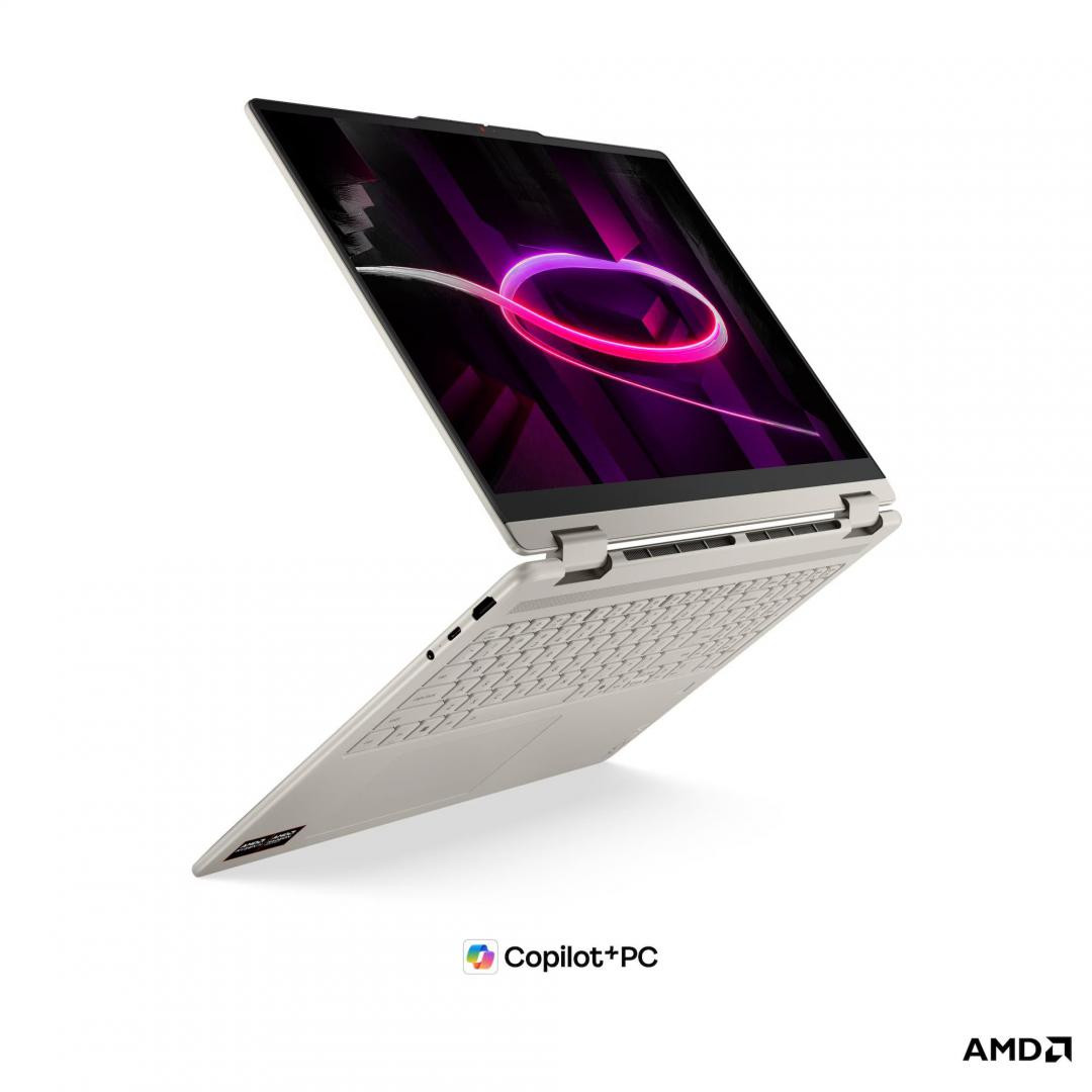Laptop Consumer Lenovo Yoga 7 2-in-1 16AGP11 Copilot+ PC, cu procesor Ryzen AI 7 445, 16'' OLED, 24 GB LPDDR5x-SDRAM, 1 TB, AMD Radeon 840M, Fara OS, 3 ani Garantie - imaginea 5