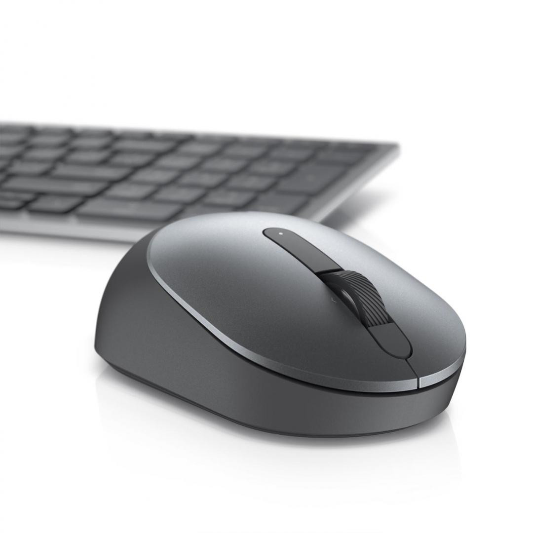 Kit Wireless tastatura si mouse Dell KM7120W, taste numerice, Gri - imaginea 5