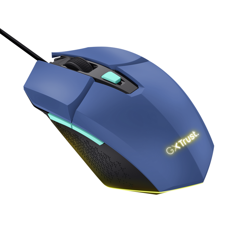 Mouse Gaming Trust GXT109B FELOX, 6400 DPI, Albastru - imaginea 4