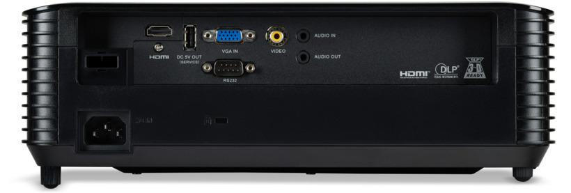 Proiector ACER X1328WI, DLP 3D ready, 5000 lumeni, WXGA 1280* 800, up to WUXGA 1920x1200, 16:10/ 16:9/ 4:3, 20.000:1, dimensiune maxima imagine 300", distanta maxima de proiectie 12 m, boxa 3W, lampa 6000 ore/ 15.000 ore ExtremeEco, d-sub, HDMI, PC audio in/ out, composite video/ RCA, USB Type A for - imaginea 2