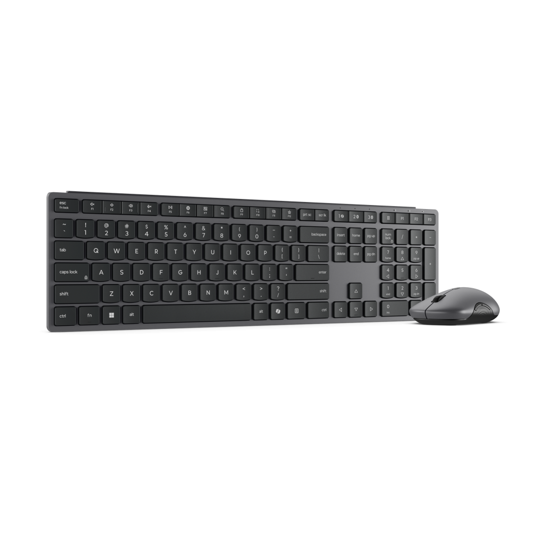 Kit wireless tastatura si mouse Lenovo 700 Modern, taste numerice, gri inchis - imaginea 1