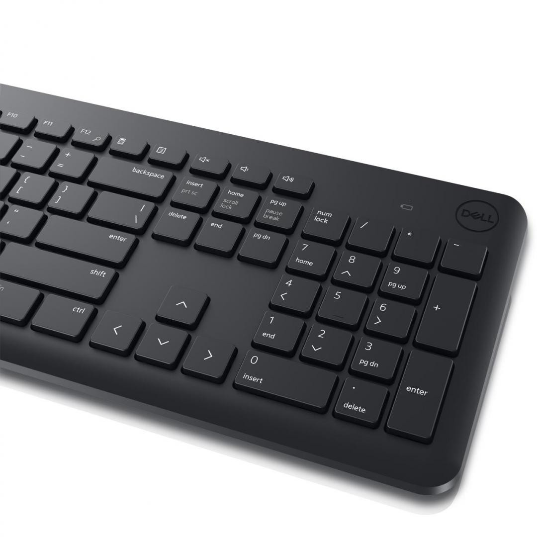 Kit Wireless tastatura si mouse Dell KM3322W, taste numerice, Negru - imaginea 6