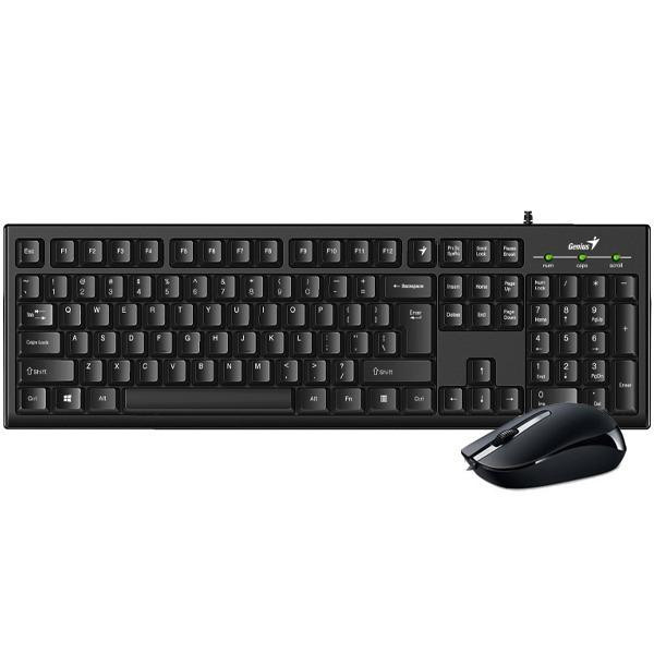 Kit tastatura + mouse Genius KM-160, cu fir, negru - imaginea 1