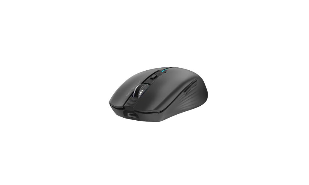 Mouse Serioux Flicker 212, Wireless, Negru,  senzor: Optic, DPI: 800/ 1200/ 1600, conexiune: Dongle USB 2,4 GHz, banda de frecventa: 2,4 GHz, baterie integrată litiu de 500 mAh, banda LED, cerințe OS: Win, Mac, Vista - imaginea 4