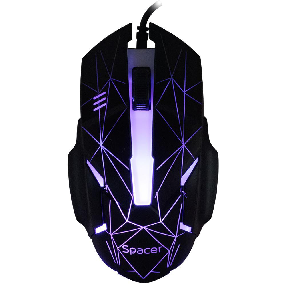Kit Wired tastatura si mouse SPACER SP-GK-01, taste numerice, Negru - imaginea 5