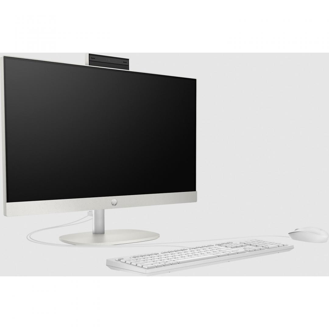 All-in-One Business HP ProOne 240 G10 cu procesor Intel Core i5-1334U pana la 4.6 GHz, 24 inch, FHD, 16 GB, Intel Iris Xe Graphics, Windows 11 Pro, White, 3 ani Garantie - imaginea 2