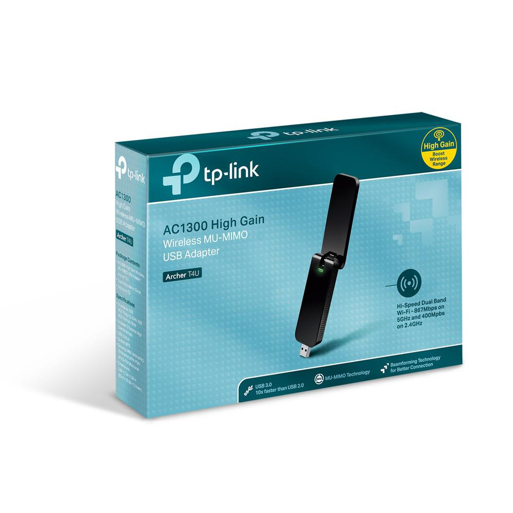 Adaptor wireless TP-LINK Archer T4U, AC1300, WiFI, Dual-Band - imaginea 2