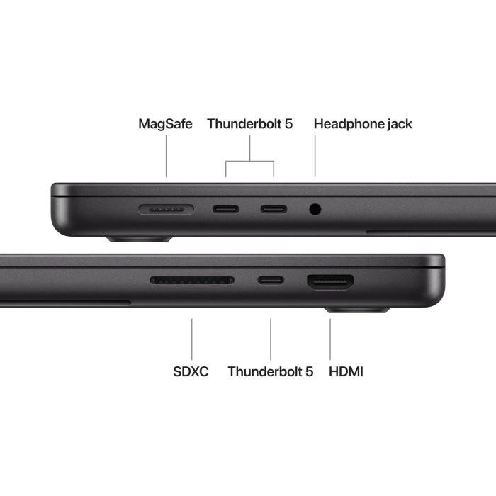 MacBook Pro 14.2"/Apple M5 Pro (CPU 18-core, GPU 20-core, Neural Engine 16-core)/24GB/2TB - Space Black - INT KB (No Adapter) - 2026 - imaginea 4
