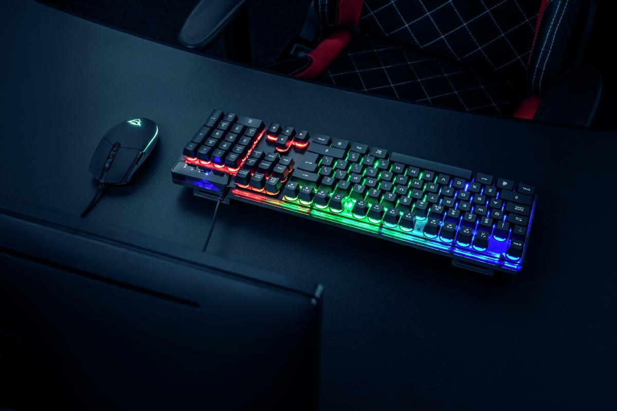 Kit Wired tastatura si mouse Trust GXT 838 Azor, taste numerice, negru - imaginea 7