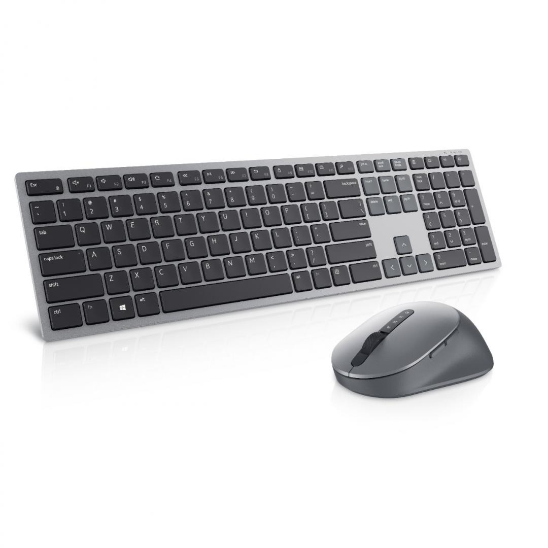 Kit Wireless tastatura si mouse Dell KM7321W, taste numerice, Gri - imaginea 1