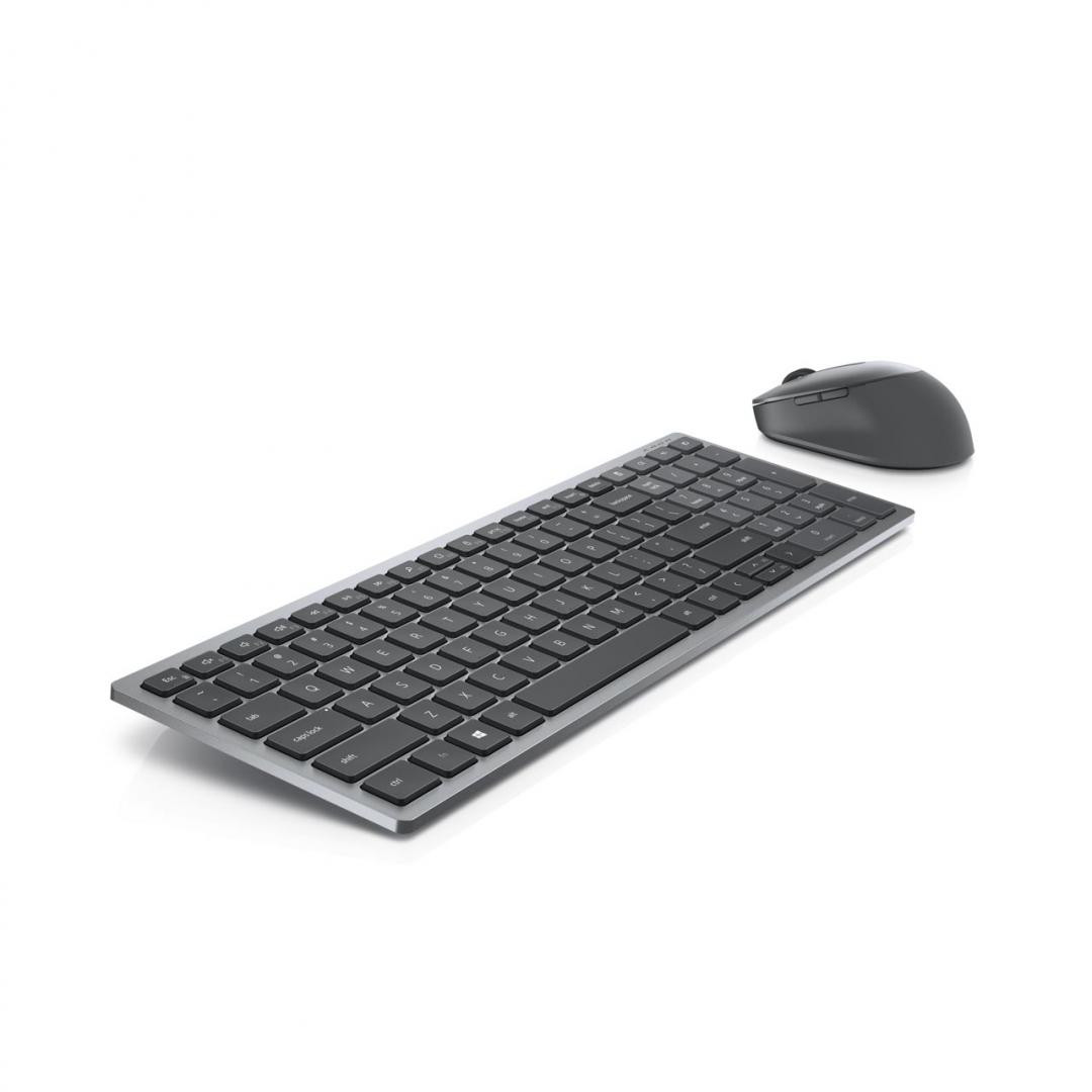 Kit Wireless tastatura si mouse Dell KM7120W, taste numerice, Gri - imaginea 3
