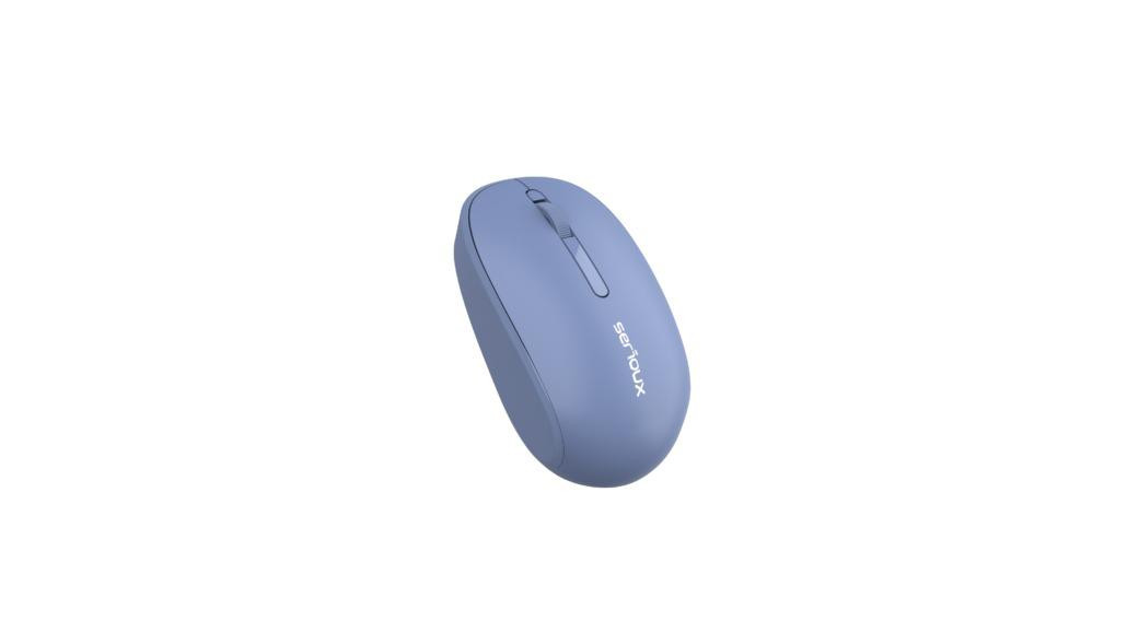Mouse Serioux Spark 215 Wireless Albastru, Senzor: Optic, DPI: 1000, conexiune: Dongle USB 2,4 GHz, banda de frecventa: 2,4 GHz, click silentios, alimentare: 1 baterie AA inclusa, 1,5 V, cerințe OS: Win, Mac, Vista - imaginea 4