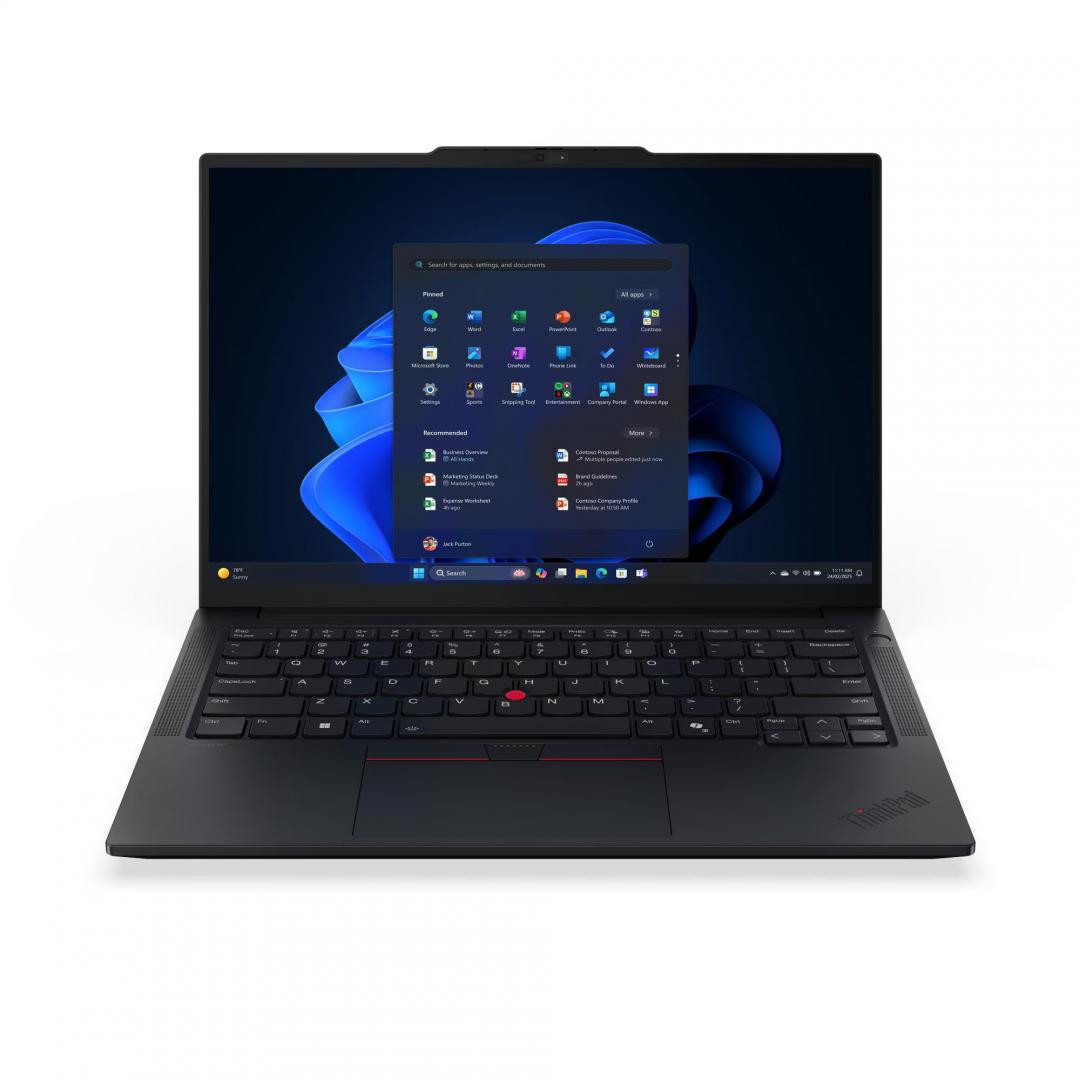 Laptop Business Lenovo ThinkPad E14 Gen 7, cu procesor Intel Core Ultra 7 258V, 14'' IPS, 32 GB LPDDR5x, 1 TB, Intel Arc 140V, Windows 11 Pro, 3 ani Garantie - imaginea 3