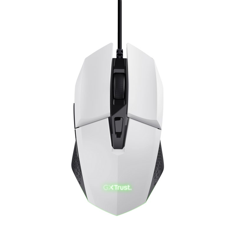 Mouse Gaming Trust GXT 109W Felox, 6400 DPI, alb - imaginea 1