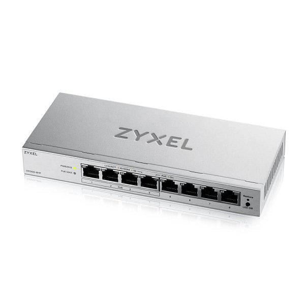 ZYXEL GS1200-8HPV3 8P 8-Port Gigabit PoE Web-Managed Switch - imaginea 1