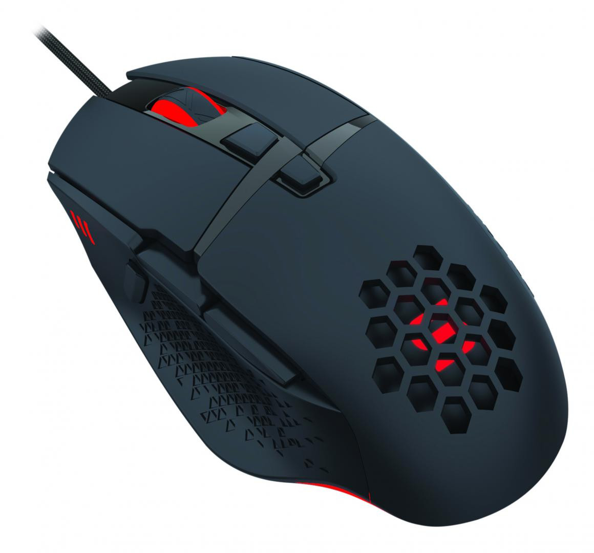 Kit Gaming Serioux Tobis 3 in 1, Tastatura de gaming, 104 taste, 7 taste Anti-ghosting, design slim, iluminare rainbow, structura metalica + taste negre, suport telefon, cablu USB 1.5M PVC, plug and play; Mouse gaming, senzor Sunplus 192, 1000-6400 DPI, switch HUANO, pana la 20 milioane de - imaginea 5