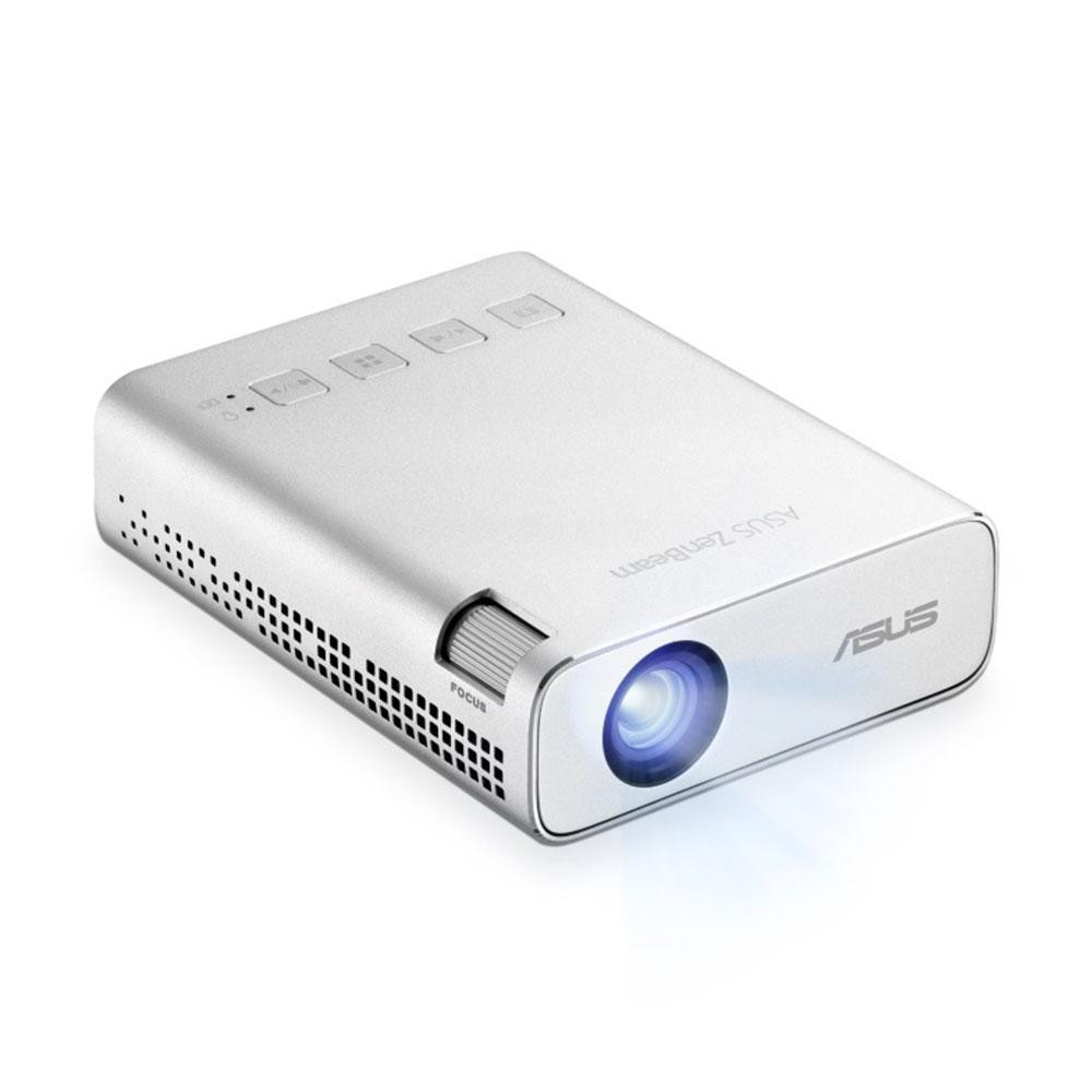 Proiector ASUS ZenBeam E1R, DLP LED 30.000 ore, WVGA 854* 480, up to FHD 1920* 1080, 200 lumeni, 500:1, distanta maxima de proiectie 3.7 m, dimensiune maxima imagine 120", boxa 2W, HDMI, USB Power output 5V/1A, USB WiFi dongle, dongle wifi inclus, 310 g, geantatransport inclusa, cablu HDMI inclus - imaginea 3