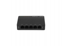 Switch  DSP3-1005-60W 5x 1 Gb PoE+ (4 porturi PoE 30W/port, max. 60W), fara management, desktop — Nou