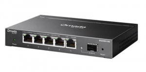 Omada 5-Port 2.5GBASE-T Easy Managed Switch with 1 10GE SFP+ Slot PORT: 5× 2.5G RJ45 Ports,1× 10G SFP+ Slot SPEC: Desktop Steel Case and Fanless FEATURE: Centralized Management by Omada SDN Controller, Omada App. Flow Control, Loopback Detection, Port Isolation, Port Mirroring, LAG, VLAN, IGMP — Nou