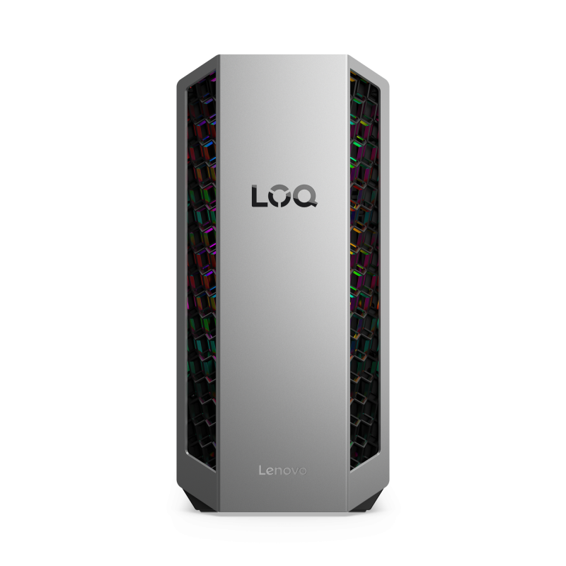 Desktop Gaming Lenovo LOQ Tower 26ADR10 cu procesor AMD AMD Ryzen 7 8745HX pana la 5.1 GHz, 16 GB DDR5, 1TB SSD, RTX 5070, Fara OS, Black, 2 ani Garantie - imaginea 1