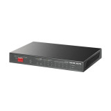 Switch desktop Mercusys 8× 10/100/1000 Mbps PoE+ Ports, 2× 1000 Mbps RJ45 Ports, AUTO Negotiation, AUTO MDI/MDIX, 10BASE-T: UTP category 3, 4, 5 cable (maximum 100m), EIA/TIA-568 100Ω STP (maximum 100m), • EIA/TIA-568 100Ω STP (maximum 100m), 1000BASE-T: UTP category 5, 5e, 6 or above cable (maximum — Nou