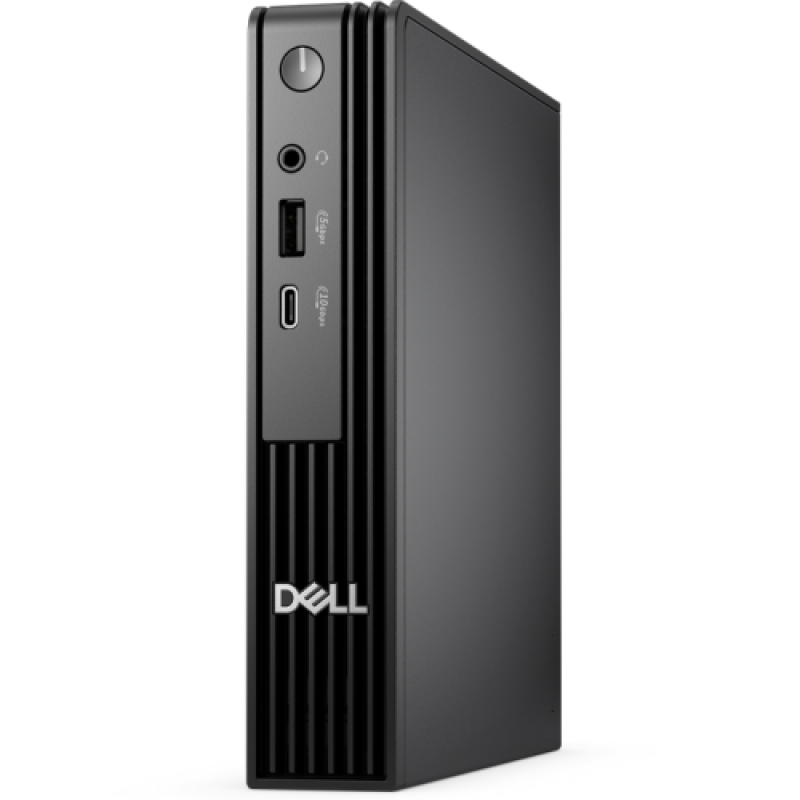 Desktop Business Dell Pro Micro QCM1255 cu procesor AMD AMD Ryzen 3 8300GE pana la 4.9 GHz, 8 GB DDR5, 512GB SSD, AMD Radeon 740M, Linux, Black - imaginea 1