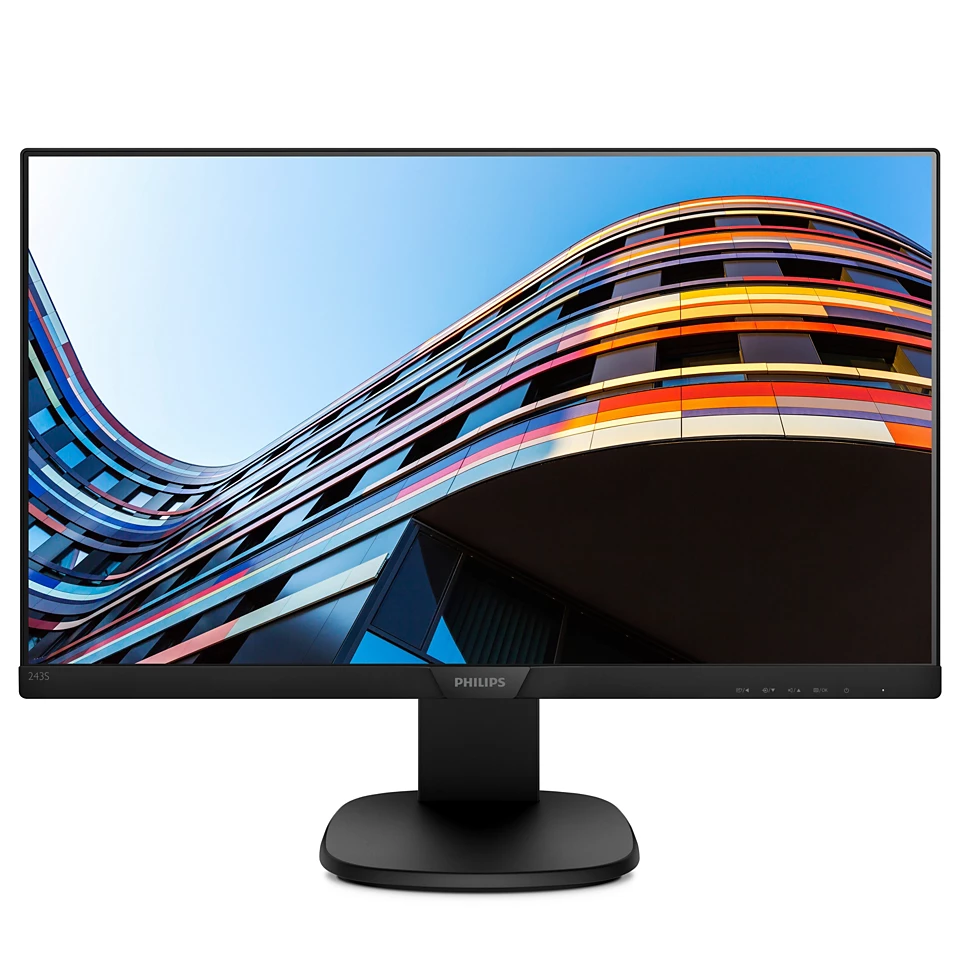 Monitor 24 inch, PHILIPS 243S7E, LED IPS , FullHD, HDMI, Black, 3 Ani Garantie - imaginea 1