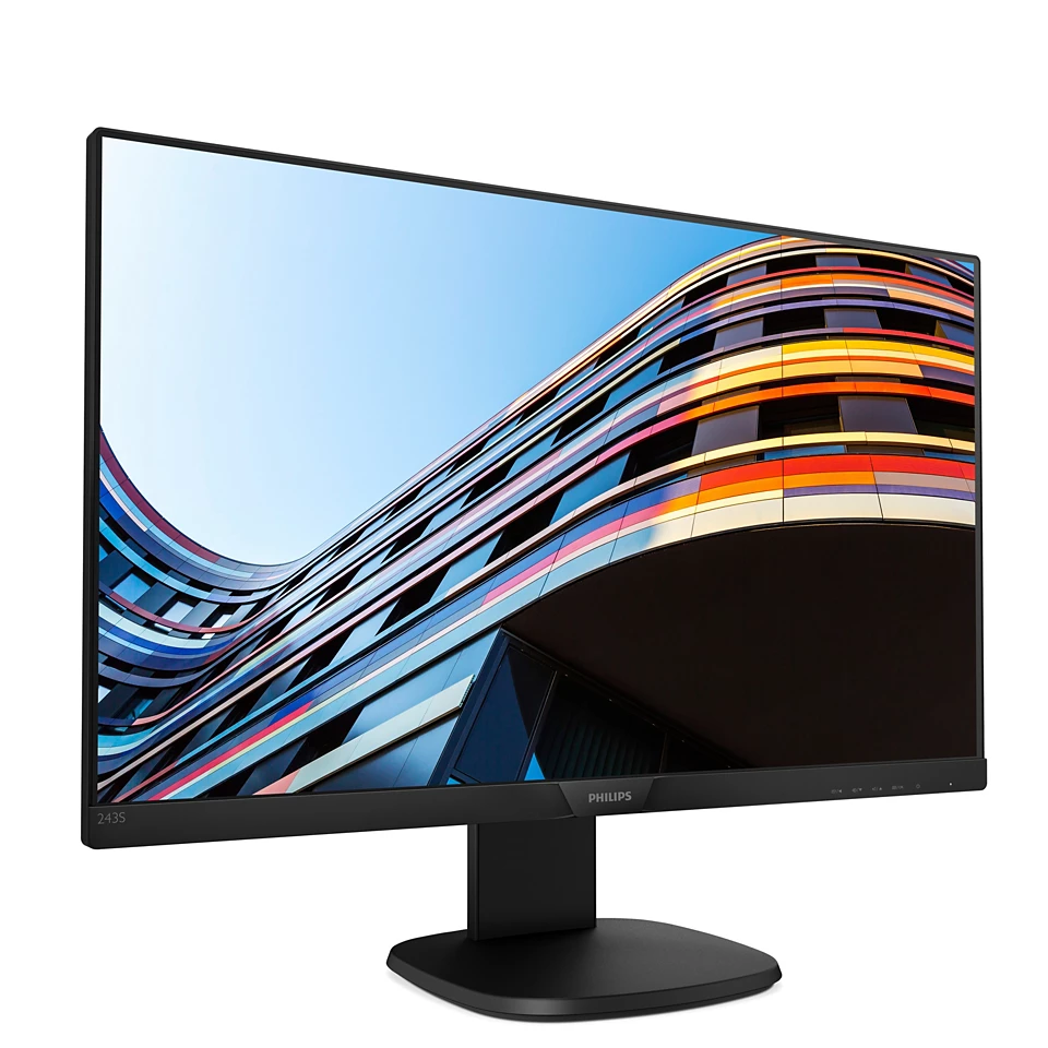 Monitor 24 inch, PHILIPS 243S7E, LED IPS , FullHD, HDMI, Black, 3 Ani Garantie - imaginea 4