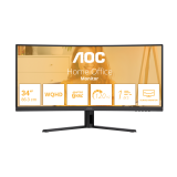 Monitor Gaming AOC CU34B3E, 34", 3440 x 1440 pixeli, Black, 3 ani Garantie — Nou