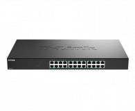 D-Link DMS-1024. Switch type: Unmanaged. Basic switching RJ-45 Ethernet ports type: 2.5G Ethernet (100/1000/2500), Basic switching RJ-45 Ethernet ports quantity: 24. MAC address table: 32000 entries, Switching capacity: 120 Gbit/s. Networking standards: IEEE 802.3, IEEE 802.3ab, IEEE 802.3az, IEEE — Nou