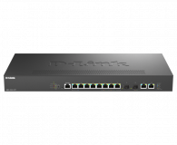 Switch D-Link DMS-1250-12TP, 8 porturi Gigabit, 2 porturi SFP+, Protocol 802.1D STP 802.1s MSTP 802.1w RSTP, rackabil, 1 An Garantie