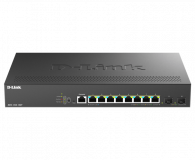 Switch D-Link DMS-1250-10SP , 8 porturi Gigabit, 2 porturi SFP+, Protocol 802.1D STP 802.1s MSTP 802.1w RSTP, rackabil — Nou
