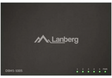 Switch Lanberg DSM1-1005, 5 porturi 1000BASE-T, Unmanaged, maxiumum network link speed 1GB/S, latime de banda suportata 10 Gbps, negru
