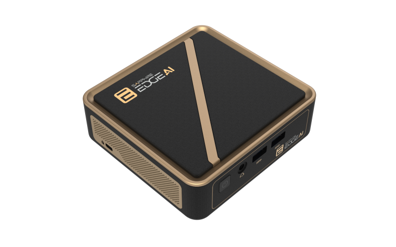 Desktop Consumer SAPPHIRE EDGE AI 350 cu procesor Nvidia Ryzen AI 7 350 pana la 5 GHz, N/A DDR5, 860M, Fara OS, Black, 2 ani Garantie - imaginea 1