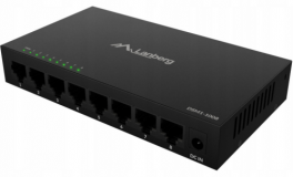 Switch Lanberg DSM1-1005, 8 porturi 1000BASE-T, Unmanaged, maxiumum network link speed 1GB/S, latime de banda suportata 10 Gbps, negru