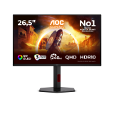 Monitor Gaming AOC Q27G4ZDR, 26.5", 2560 x 1440 pixeli, Black, Red, 3 ani Garantie — Nou
