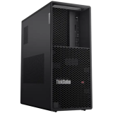 Desktop Workstation Lenovo ThinkStation P3 Tower Gen 2 cu procesor Intel Core Ultra 9 U9-285K pana la 5.7 GHz, 64 GB DDR5, 1TB SSD, Intel Integrated Graphics, Windows 11 Pro, Black, 3 ani Garantie — Nou
