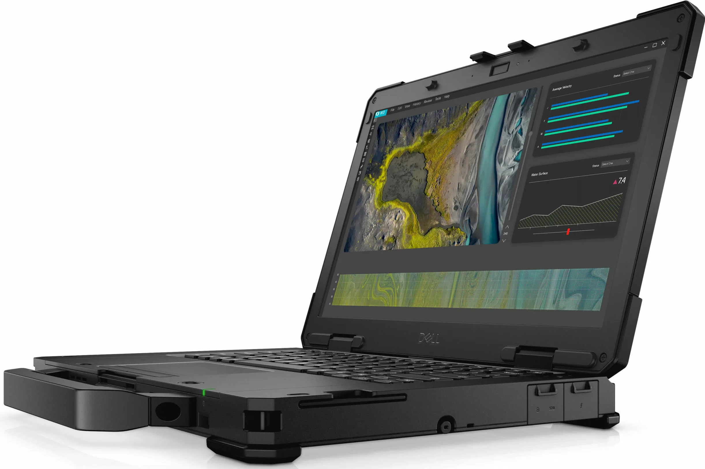 Laptop Dell Latitude 5430 Rugged, Intel Core i5 1145G7 2.6 GHz up to 4.4 GHz, 32 GB DDR4, 1 TB SSD M.2 NVMe, Intel Iris Xe Graphics, Wi-Fi, 4G, Bluetooth, WebCam, Display 14" 1920 x 1080 Touchscreen, Windows 11 Pro, 3 Ani Garantie, Premium, Refurbished - imaginea 5