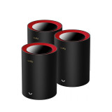 Router wireless CUDY M3000 3-Pack, WIFI 6, Mesh, Dual Band — Nou