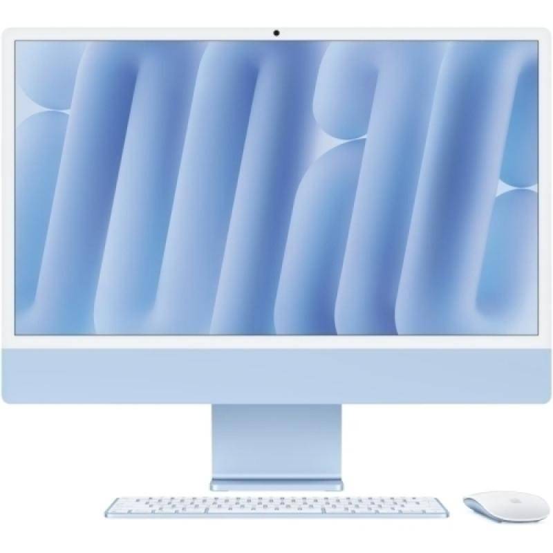 Apple iMAC 24" Retina 4.5k/ Apple M4 (CPU 10-core, GPU 10-core, Neural Engine16-core)/16GB/1TB - Blue - INT KB (2024) (Cto from MWV33RO/A) - imaginea 1