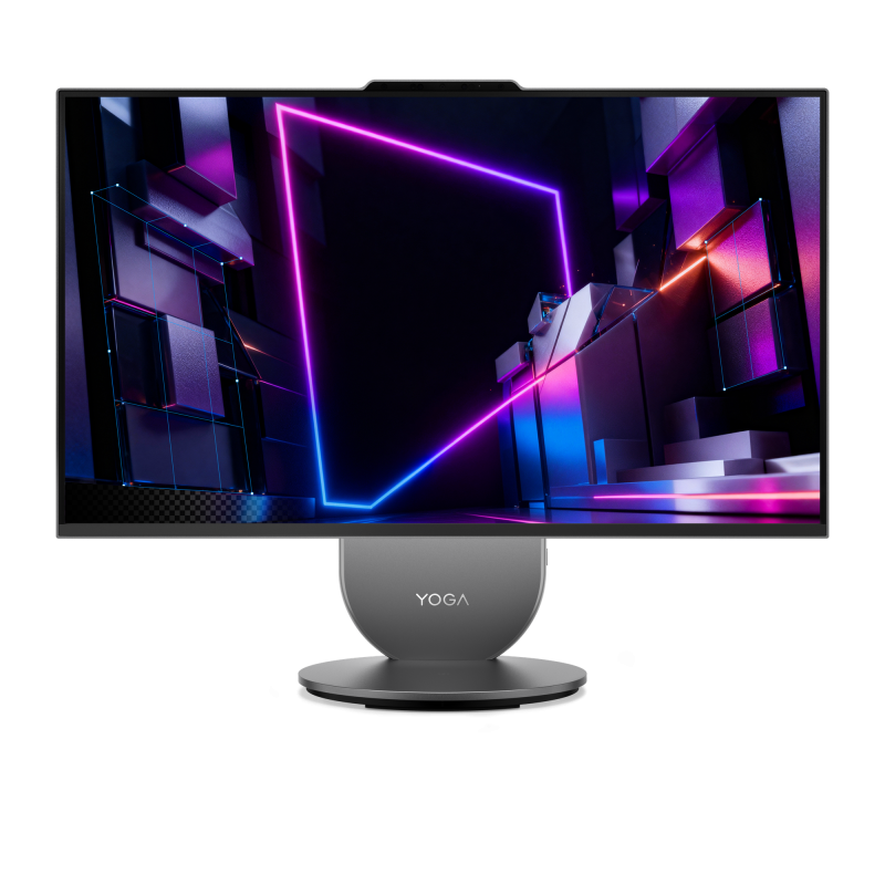 All-in-One Consumer Lenovo Yoga AIO 27IPH11 cu procesor Intel Core Ultra 7 356H pana la 4.7 GHz, 27 inch, QHD, IPS, 32 GB, Intel Graphics, FreeDos, Grey, 3 ani Garantie - imaginea 1