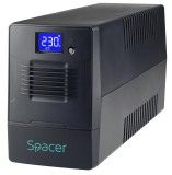 UPS SPACER SPUP-1500D-LIT01, 900W, LCD, USB, Compact — Nou