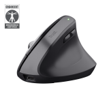 Mouse Wireless Trust Bayo+, 2400 DPI, Negru, 1 An Garantie