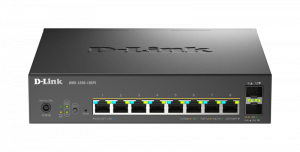 Switch D-Link DMS-1250-10SPL, 8 porturi Gigabit, 2 porturi SFP+, Protocol 802.3bt+802.3af/at, rackabil — Nou