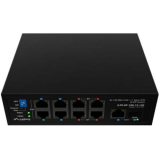Switch Lanberg ILFE-8P-1GE-1S-120, 1x 1000BASE-T, 1x 1000BASE-X SFP, 4x 100BASE-T 802.3af/802.3at PoE+, 4x 100BASE-T 802.3bt PoE++, maxiumum network link speed 1 Gbps, standarde PoE 802.3at, 802.3af 802.3bt — Nou