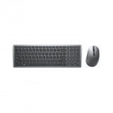 Kit Wireless tastatura si mouse Dell KM7120W, taste numerice, Gri — Nou