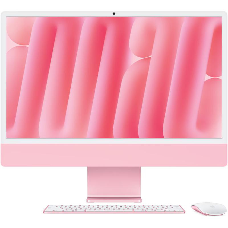 Apple iMAC 24" Retina 4.5k/ Apple M4 (CPU 10-core, GPU 10-core, Neural Engine16-core)/16GB/1TB - Pink - INT KB (2024) (Cto from MWV53RO/A) - imaginea 1