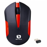 Mouse Serioux wireless, Drago 300, 1000dpi, rosu, baterie AA inclusa ,receptor nano, blister, USB — Nou
